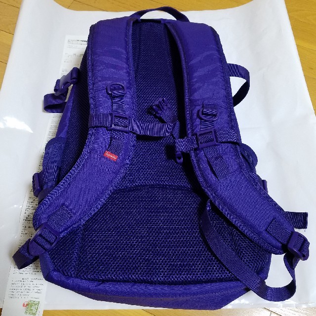 送料無料 18FW Supreme Backpack パープル