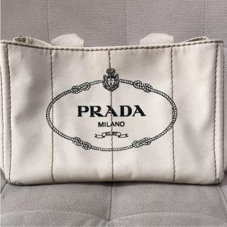 プラダ(PRADA)のプラダ カナパ  白 Mサイズ 週末まで値下げ(トートバッグ)