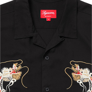 supreme Dragon Rayon Shirt black