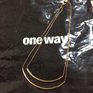 ワンウェイ(one*way)のone way 2連ネックレス(ネックレス)