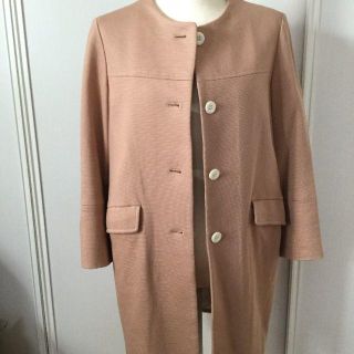 イエナ(IENA)の【USED美品】IENAイエナ/ノーカラーコート(ロングコート)