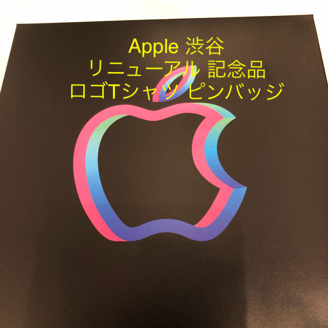 Apple(アップル)の専用出品 Apple Store 渋谷 ロゴTシャツ ピンバッジ 記念品 メンズのトップス(Tシャツ/カットソー(半袖/袖なし))の商品写真