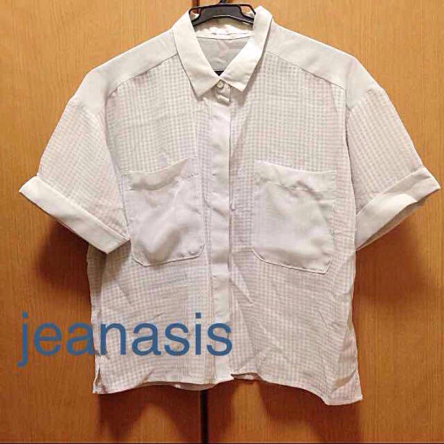 JEANASIS(ジーナシス)のjeanasisシースルーチェックシャツ レディースのトップス(シャツ/ブラウス(半袖/袖なし))の商品写真