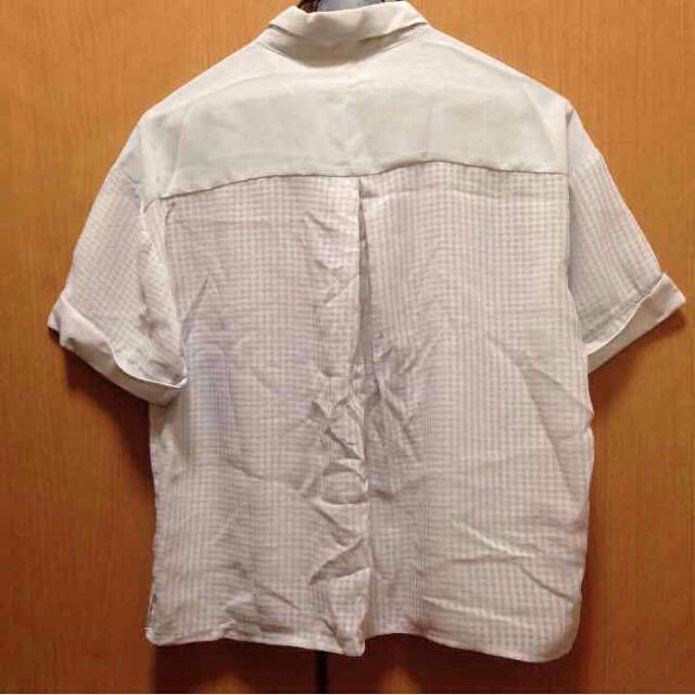 JEANASIS(ジーナシス)のjeanasisシースルーチェックシャツ レディースのトップス(シャツ/ブラウス(半袖/袖なし))の商品写真