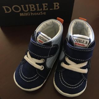 ダブルビー(DOUBLE.B)のえりか様専用 DOUBLE_B スニーカー紺色12.5cm(スニーカー)