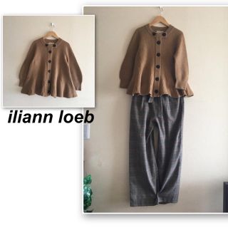 イリアンローヴ(iliann loeb)のポコ様専用❣️イリアンローブ✨ブラウンベージュのカーディガン(カーディガン)