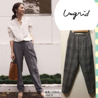 アングリッド(Ungrid)の新品 テーパードタックパンツ ungrid todayful ザラ マウジー(その他)