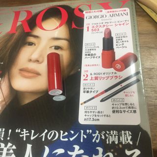 ジョルジオアルマーニ(Giorgio Armani)の&ROSY 12月号 リップのみ(ファッション)