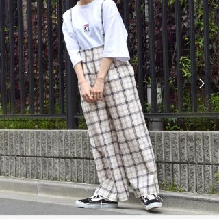 ダブルクローゼット(w closet)のw closet サロペット チェック(サロペット/オーバーオール)