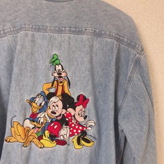 ディズニー(Disney)の古着 めっちゃ可愛い ディズニー 刺繍 シャツ(シャツ/ブラウス(長袖/七分))