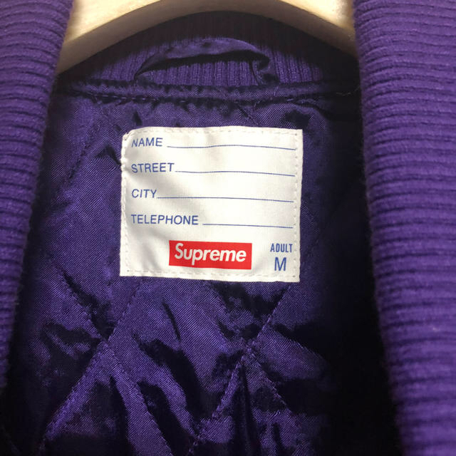 Supreme(シュプリーム)の★supreme motion logo varsity jacket ★（M） メンズのジャケット/アウター(スタジャン)の商品写真