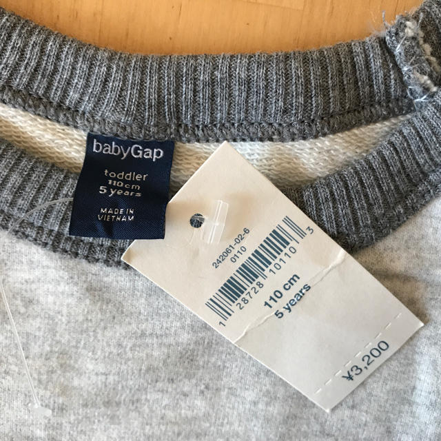 GAP(ギャップ)の【新品】＊Gap＊トレーナー <110（120）> キッズ/ベビー/マタニティのキッズ服男の子用(90cm~)(Tシャツ/カットソー)の商品写真