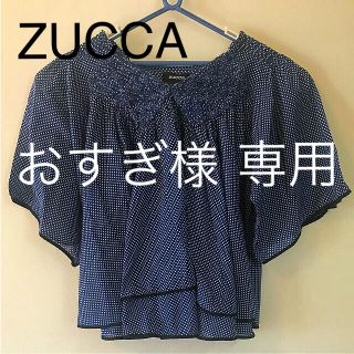 ズッカ(ZUCCa)のZUCCA ズッカ トップス ブラウス ドット(カットソー(半袖/袖なし))