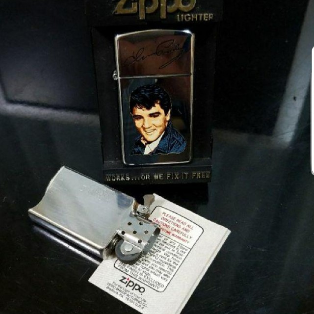 ZIPPO(ジッポー)のヴィンテージ新品❤91B`Zippoスリム❤エルビスプレスリー❤送料無料❤ メンズのファッション小物(タバコグッズ)の商品写真