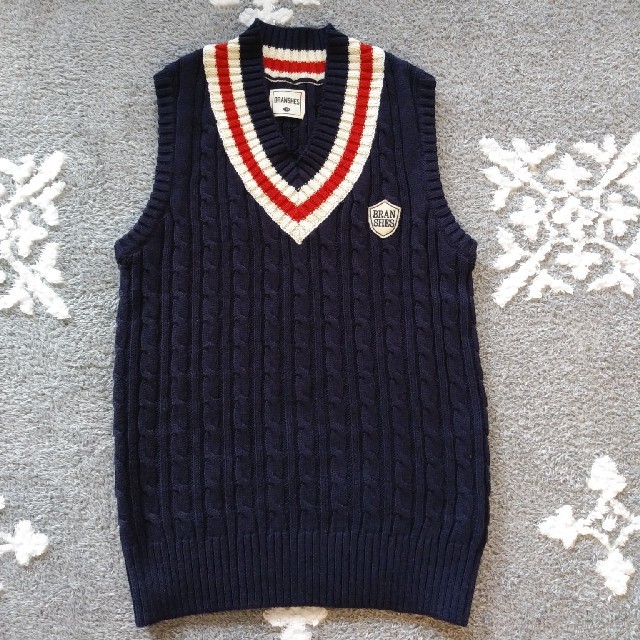 Branshes(ブランシェス)の美品ブランシェス150♪ニットベスト検)RALPH LAUREN キッズ/ベビー/マタニティのキッズ服男の子用(90cm~)(ニット)の商品写真