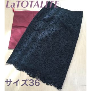 ラトータリテ(La TOTALITE)のkiki様専用❗️ラトータリテ☆コードレーススカラスカート(ひざ丈スカート)