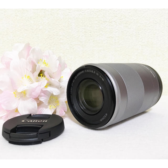 キャノン❤️新品 Canon EF-M 55-200mm シルバー 望遠レンズ - レンズ