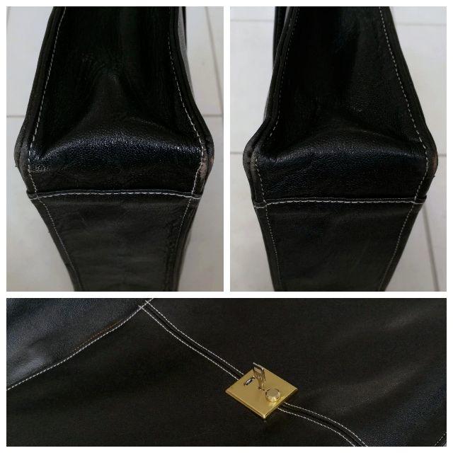 NICOLE(ニコル)のNICOLE 上質レザーブリーフケース 黒 メンズのバッグ(ビジネスバッグ)の商品写真