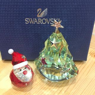 スワロフスキー(SWAROVSKI)の専用です☆ スワロフスキー ツリー サンタ セット(置物)