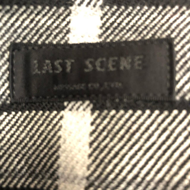 LAST SCENE(ラストシーン)のチェック プリーツスカート 黒 白 レディースのスカート(ミニスカート)の商品写真