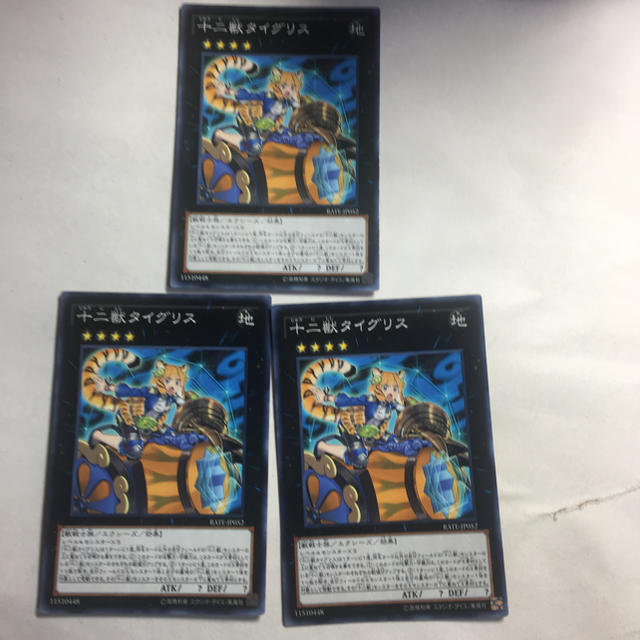 遊戯王(ユウギオウ)の遊戯王 十二獣タイグリス3枚セット エンタメ/ホビーのトレーディングカード(シングルカード)の商品写真