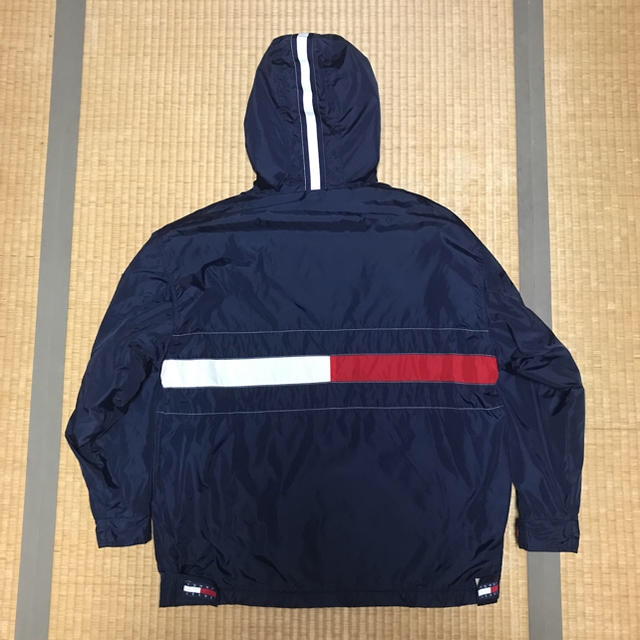 TOMMY HILFIGER(トミーヒルフィガー)の TOMMY JEANS 90s アノラック ナイロン フリース ジャケット M メンズのジャケット/アウター(ナイロンジャケット)の商品写真