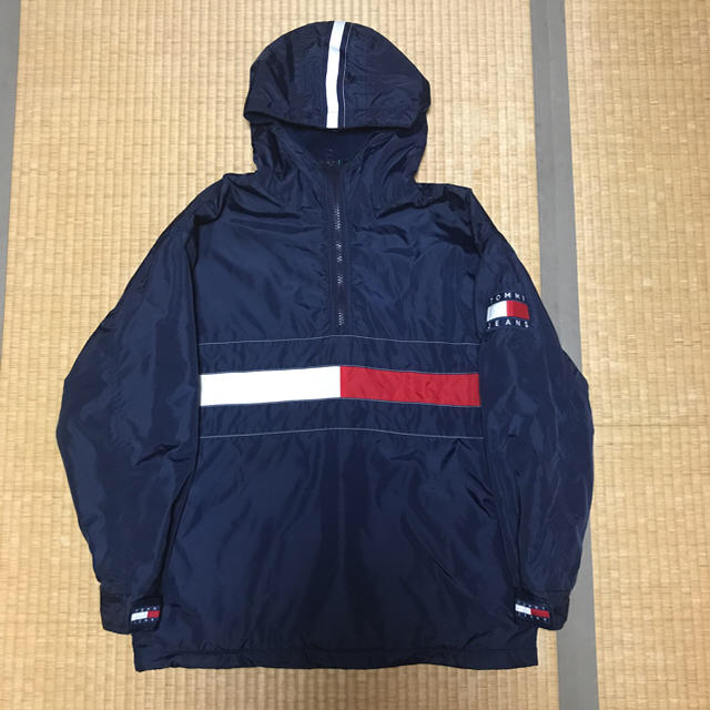 TOMMY HILFIGER(トミーヒルフィガー)の TOMMY JEANS 90s アノラック ナイロン フリース ジャケット M メンズのジャケット/アウター(ナイロンジャケット)の商品写真