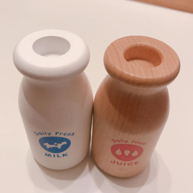 ウッディプッティミルク【廃盤希少】ジュースセット 木のおもちゃ 木の