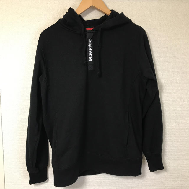 Supreme Contrast Placket Hooded Sweat