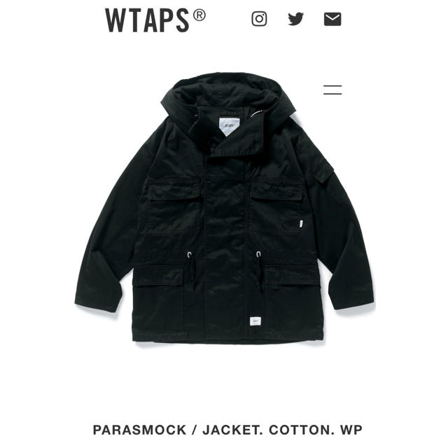 wtaps 18AW PASASMOCK M 黒 新品未使用