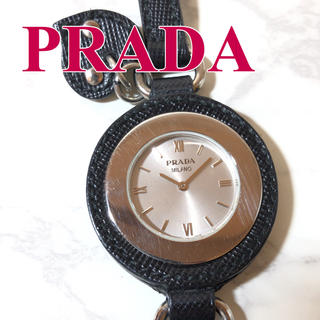 【PRADA】プラダ ラウンド型 クォーツ腕時計 WH-1700