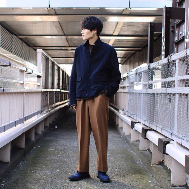 Yoke 1tuck wide trousers