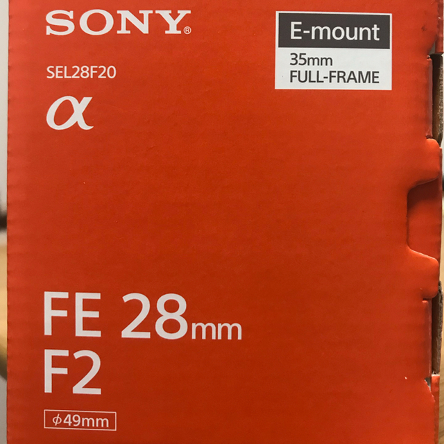 SEL28F20 SONY FEレンズ 2018年8月購入