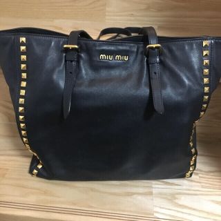 miumiu - miumiu ☆スタッズ☆バッグ ブラック 2wayの通販 by NANA's