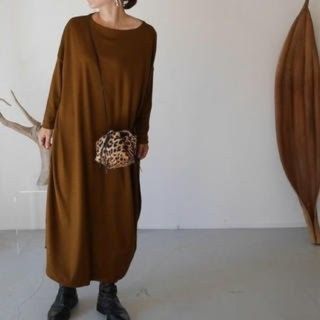 ARGUE 
LUMINARY CLEAR SMOOTH WOOL DRESS(ロングワンピース/マキシワンピース)