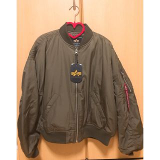 アルファインダストリーズ(ALPHA INDUSTRIES)の即決の方2000円引 新品タグ付き  ALPHA MA-1(ブルゾン)