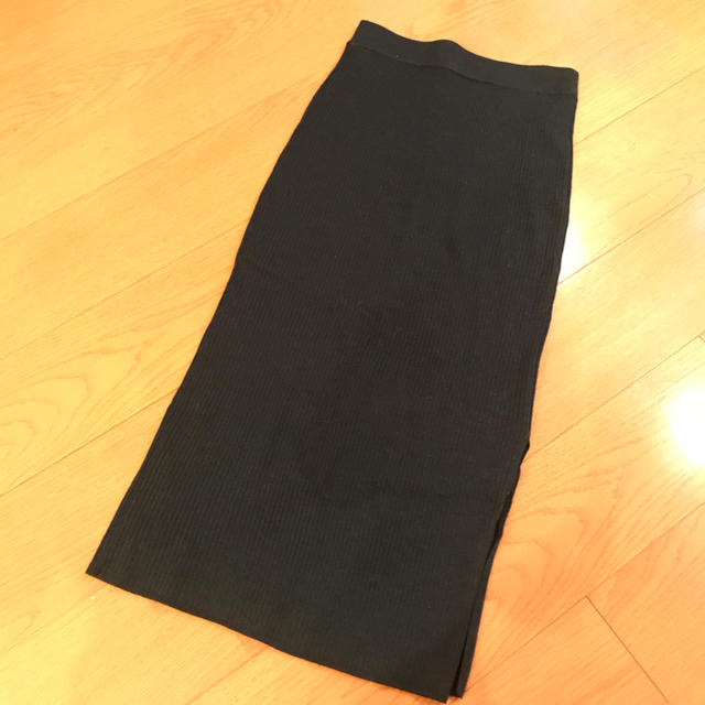 UNIQLO(ユニクロ)のユニクロ リブスカート UNIQLO ダークグリーン レディースのスカート(ひざ丈スカート)の商品写真