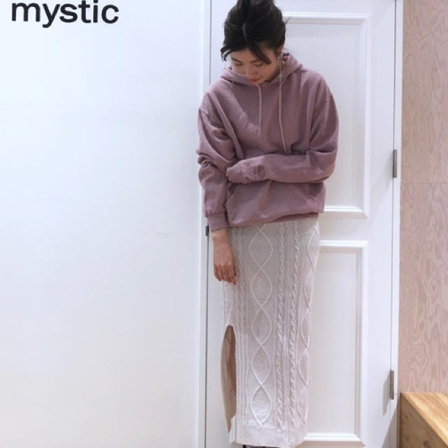 mystic(ミスティック)の今季完売ケーブルスカート レディースのスカート(ロングスカート)の商品写真