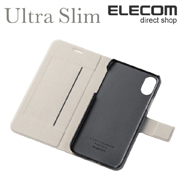 ELECOM(エレコム)のiPhoneX Xs対応 ソフトレザー手帳型カバー ピンク 新品未使用品 スマホ/家電/カメラのスマホアクセサリー(iPhoneケース)の商品写真