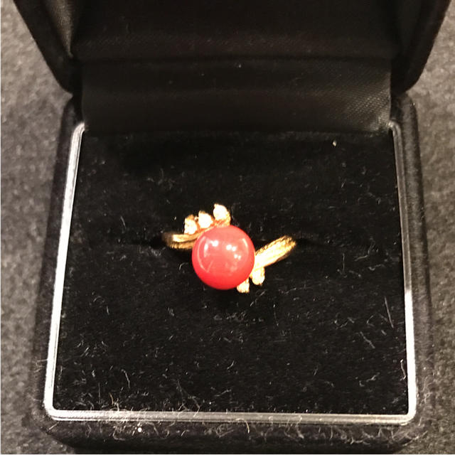 本珊瑚リング レディースのアクセサリー(リング(指輪))の商品写真