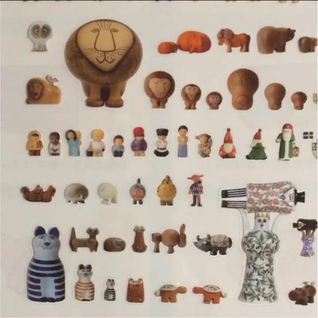 Lisa Larson(リサラーソン)のリサラーソン ステッカー オールスターズ 陶器 エンタメ/ホビーのおもちゃ/ぬいぐるみ(キャラクターグッズ)の商品写真