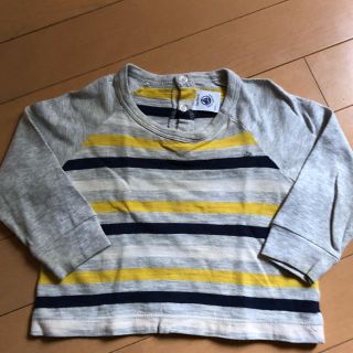 プチバトー(PETIT BATEAU)のプチバトー 長袖カットソー 12m 74cm(シャツ/カットソー)