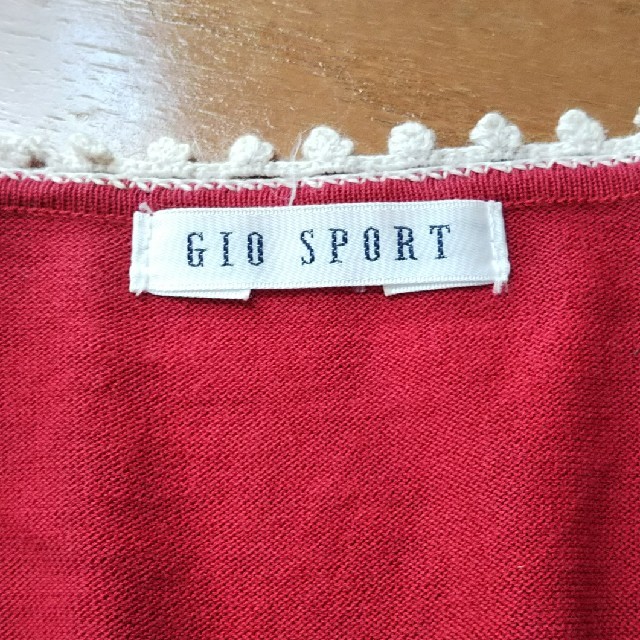 GIO SPORT(ジオスポーツ)のカーディガン 赤 ジオスポーツ 40号 レディースのトップス(カーディガン)の商品写真