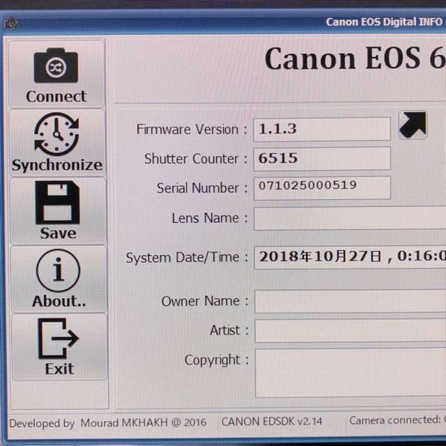 Canon(キヤノン)のCanon  EOS  6D ボディ スマホ/家電/カメラのカメラ(デジタル一眼)の商品写真