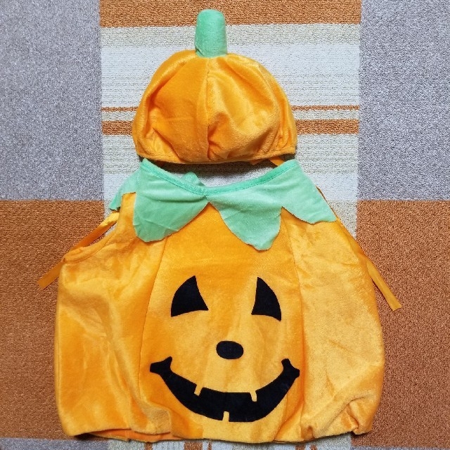  ハロウィン パンプキン 子供100㎝ かぼちゃ お化け コスプレ