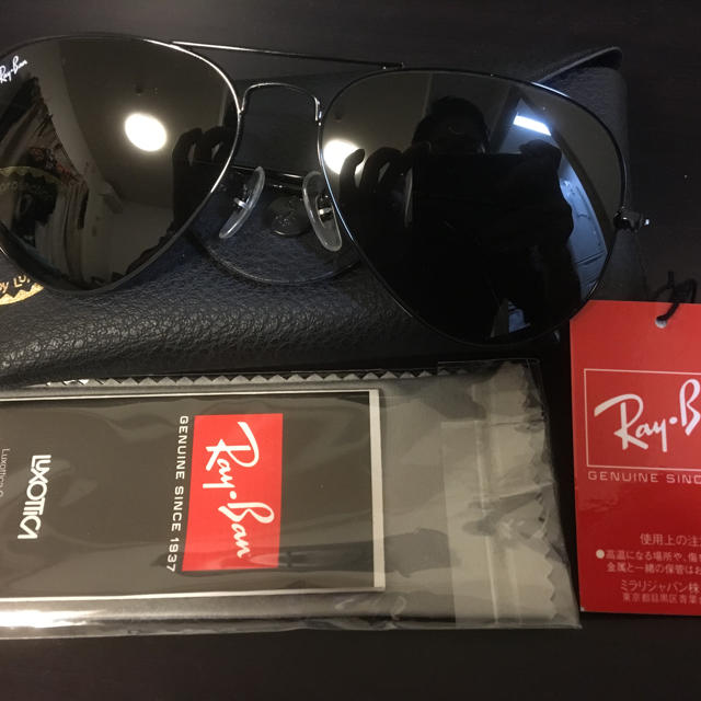 Ray-Ban(レイバン)の【未使用品】Rayban レイバン サングラス ティアドロップ メンズのファッション小物(サングラス/メガネ)の商品写真