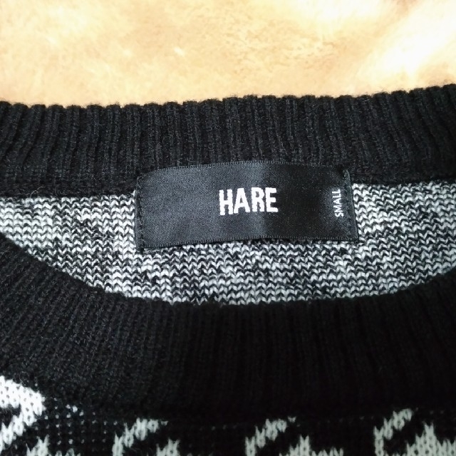 HARE(ハレ)のHARE ハウンドトゥースニットプルオーバー メンズのトップス(ニット/セーター)の商品写真