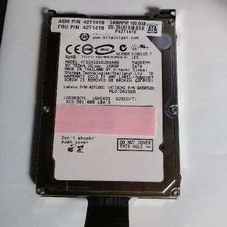 ヒタチ(日立)のHITACHI 2.5インチ　SATA HDD 160GB (PCパーツ)