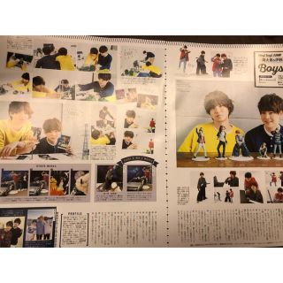 有岡大貴×伊野尾慧with12月号2頁＋編集後記切り抜き(印刷物)