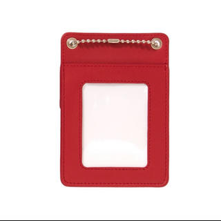 シュプリーム(Supreme)のSupreme leather iD red 赤(折り財布)
